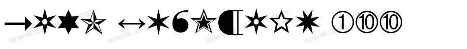Zapf Dingbats 100字体转换